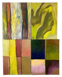 David Lester Blumer (Russian/Polish/American, 1935-2023) Signed Abstract Paintings - #S6-2