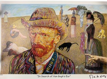Nelson De La Nuez 'In Search Of Van Gogh's Ear' Seriolithograph - #S1-2