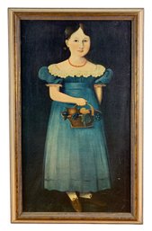 Portrait Of A Girl Framed Art Print By Carolyn Danials - #BR-5