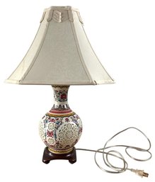 Famille Rose Porcelain Table Lamp (WORKS) - #S6-4