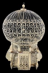 Victorian Hot Air Balloon Wood & Wire Birdcage - #S13-4