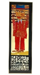 1973 Hundert Wasser New York Framed Art Exhibition Poster - #BT