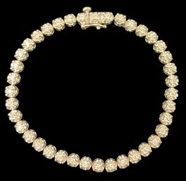 Sterling Silver Tennis Bracelet - #JC-B