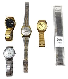 Collection Of Men's Wrist Watches: Citizen, Sharp, Timex - #JB