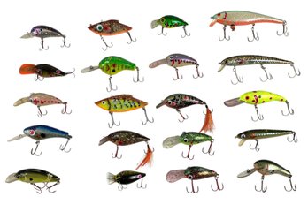 Vintage Crankbait Fishing Lures (Set Of 20) - #S1-3
