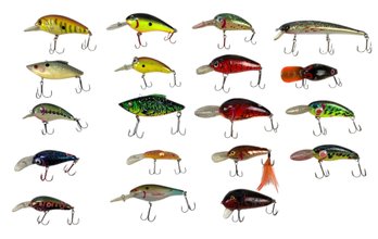 Vintage Crankbait Fishing Lures (Set Of 19) - #S22-4
