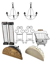 Wall Mount Metal Candle Holders, Floating Wall Shelves & More - #S14-4