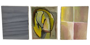 David Lester Blumer (Russian/Polish/American, 1935-2023) Abstract Oil On Canvas Painting - #S12-3