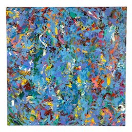 Abstract Expressionist Oil On Canvas Painting - #BR-4