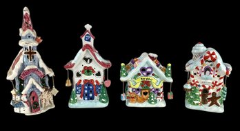 Elements & Cobblestone Village Ceramic Christmas Buildings - #S15-1