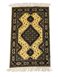 Bokhara Style Black & Yellow Tapestry / Rug - #S1-5
