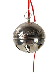 Vintage 1984 Sleigh Bell Silver Plate Ornament By Wallace Silver - #FS-7