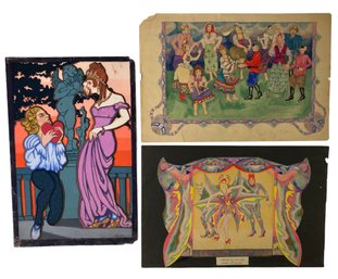 1928-29 Costume Design Watercolor Paintings, Anne Neumark (American, 1906-) - #S1-4