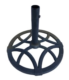 Black 14-Inch Cast Iron Patio Umbrella Base - #BOB