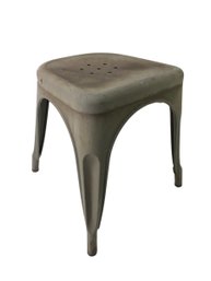 Vintage Metal Tolix Style Stool - #S6-1