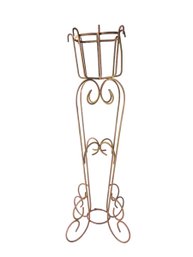 Vintage Wrought Iron 4-Foot Plant Stand - #FF