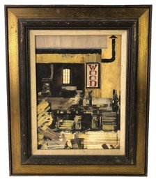 Abstract Still Life Acrylic On Board, Roger W. Ellenberger (American, B. 1943) - #B1