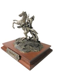 Chilmark J.E.B Stuart Civil War Fine Pewter Sculpture By Fran Barnum, No. 1255/2500 - #FS-4