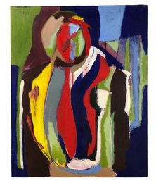 Abstract Figurative Oil On Canvas Painting - #SW-8