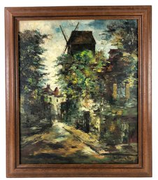 'Le Moulin De La Galette Montmartre' Oil On Canvas, Signed Gino Milani (Italy, 1921-2016) - #A6