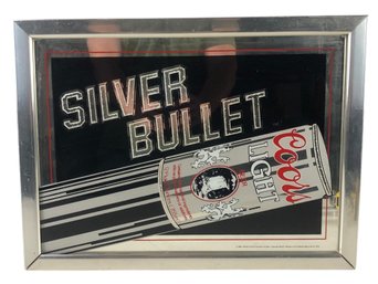 1983 Coors Light Silver Bullet Bar Mirror - #A3