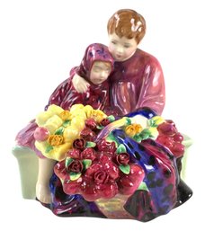 Royal Doulton Flower Sellers Children Bone China Figurine, Made In England - #S3-4
