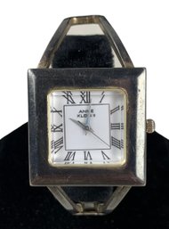 Anne Klein II Quartz Silver Plated Bangle Wrist Watch (WORKS) - #JC-L