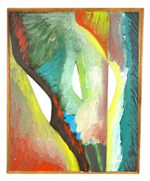 David Lester Blumer (Russian/Polish/American, 1935-2023) Abstract Oil On Board - #S24-1