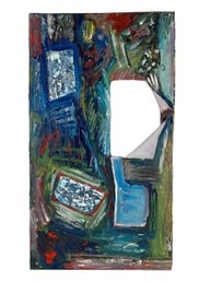 David Lester Blumer (Russian/Polish/American, 1935-2023) Abstract Oil On Canvas - #2