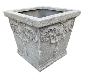 Concrete Square Garden Jardiniere - #BR