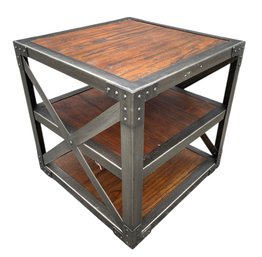 Industrial 3-Tier Scaffolding Side Table - #BR