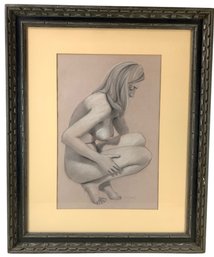 1970 Neil Alfred Greene (American, 20th C.) Signed Female Nude Study, 'Police Call' - #BT