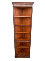 Cherry Wood Corner Bookcase - #BR