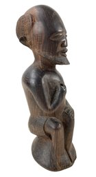 Vintage Tanzania Makonde Carved Wood Figure (Made In Tanganyika) - #S10-2