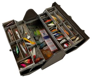 Kennedy Cantilever Fishing Tackle Box With Contents - #S13-1