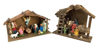 Vintage Christmas Nativity Scenes (Set Of 2) - #S15-2