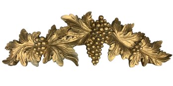 Gilt Grape Vine Wall Relief Plaque - #S7-5