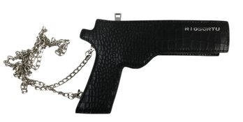 Rioscrtu Crocodile Embossed Pistol Crossbody Handbag - #S11-2
