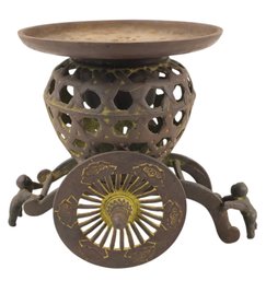 Vintage Japanese Cast Iron Usabata Vase - #S4-3