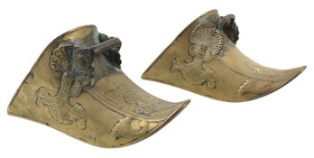 19th Century Spanish Colonial Brass Horse Riding Stirrups - #S11-3