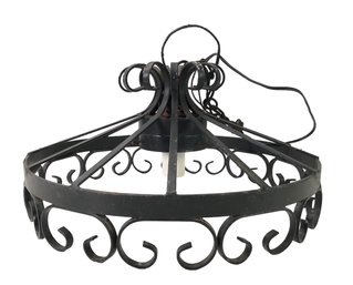 Vintage Wrought Iron Chandelier - #S10-4