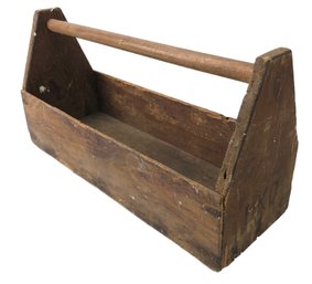 Vintage Wood Tool Caddy - #S6-4