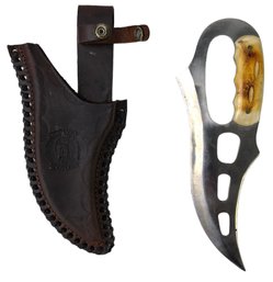 Surgical Steel Hunting Knife With Sheath By Chipaway Cutlery - #JC-R