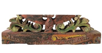 Sicilian Carved Wood Architectural Element - #FS-7