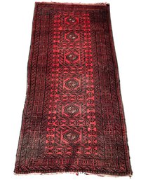 Hand Knotted Wool Turkoman Runner Rug - #S7-1