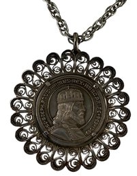 Hungarian Coin Silver Pendant - #FS-6