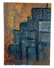 Jan Marc Quisumbing (American, 20th Century) Signed Abstract Oil On Canvas - #C2