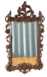 Mid-Century Modern Syroco Wood Wall Mirror - #S8-F