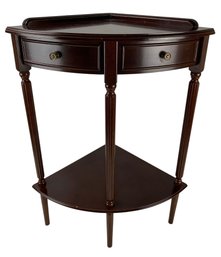 The Bombay Company Single Drawer Corner Accent Table - #BR