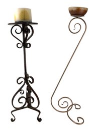 Metal 3-Foot Tall Candle Stands - #S23-F